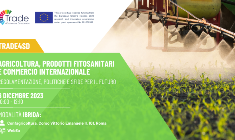 Agricoltura, prodotti fitosanitari e commercio internazionale