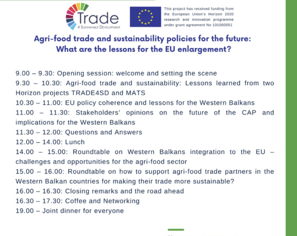 Agri-food trade and sustainability policies for the future: What are the lessons for the EU enlargement? 🇪🇺🌱